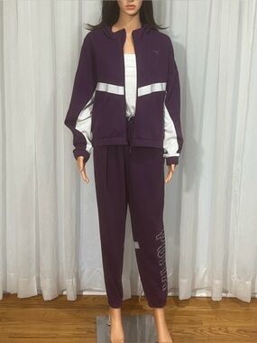 Puma Purple and White Tracksuit